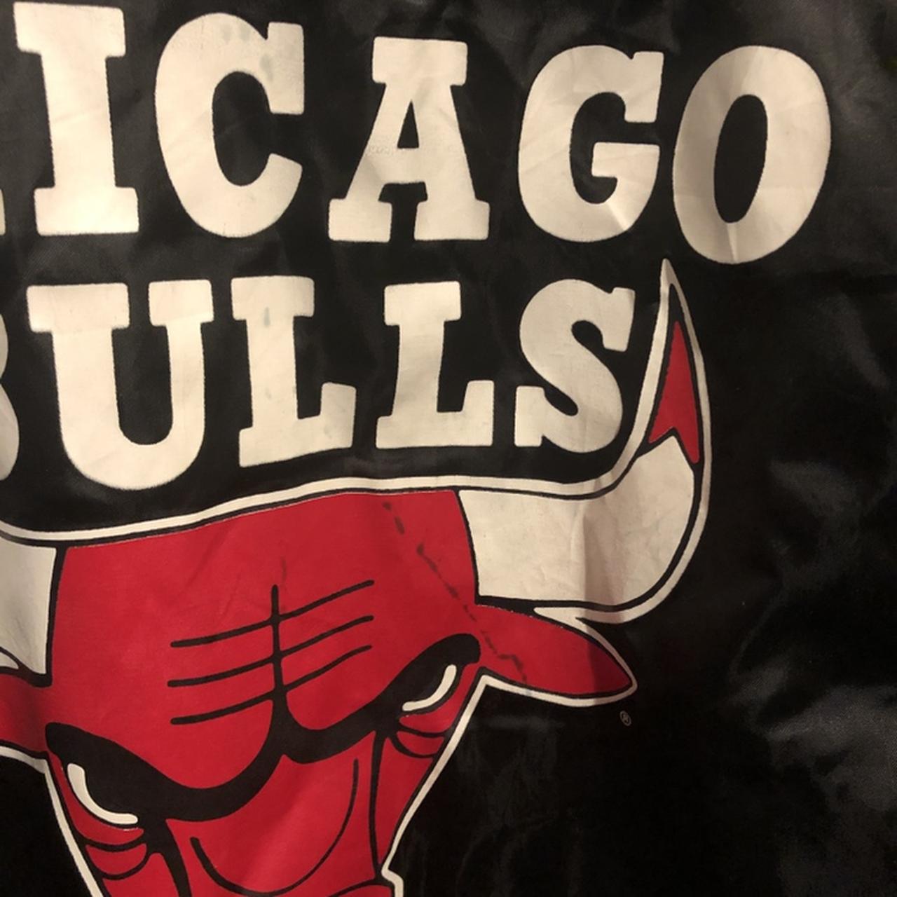 Chicago Bulls 1990's Locker Line Satin Bomber Jacket - The Edit LDN