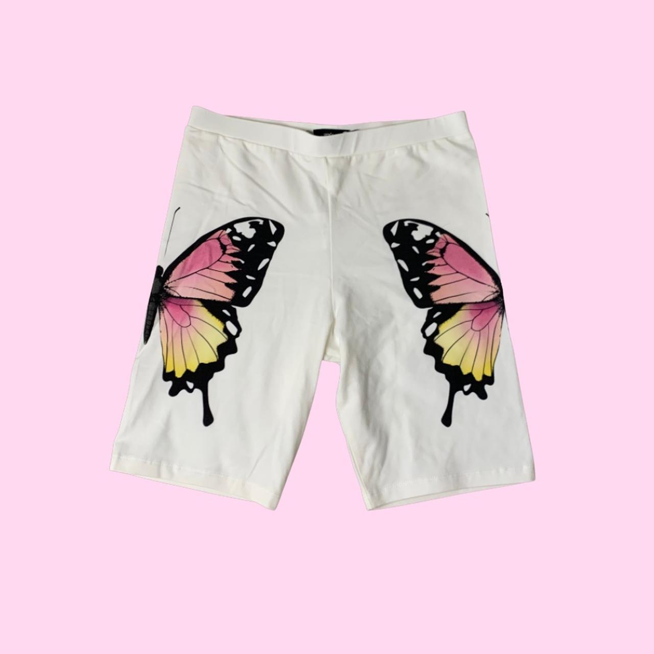 butterfly biker shorts