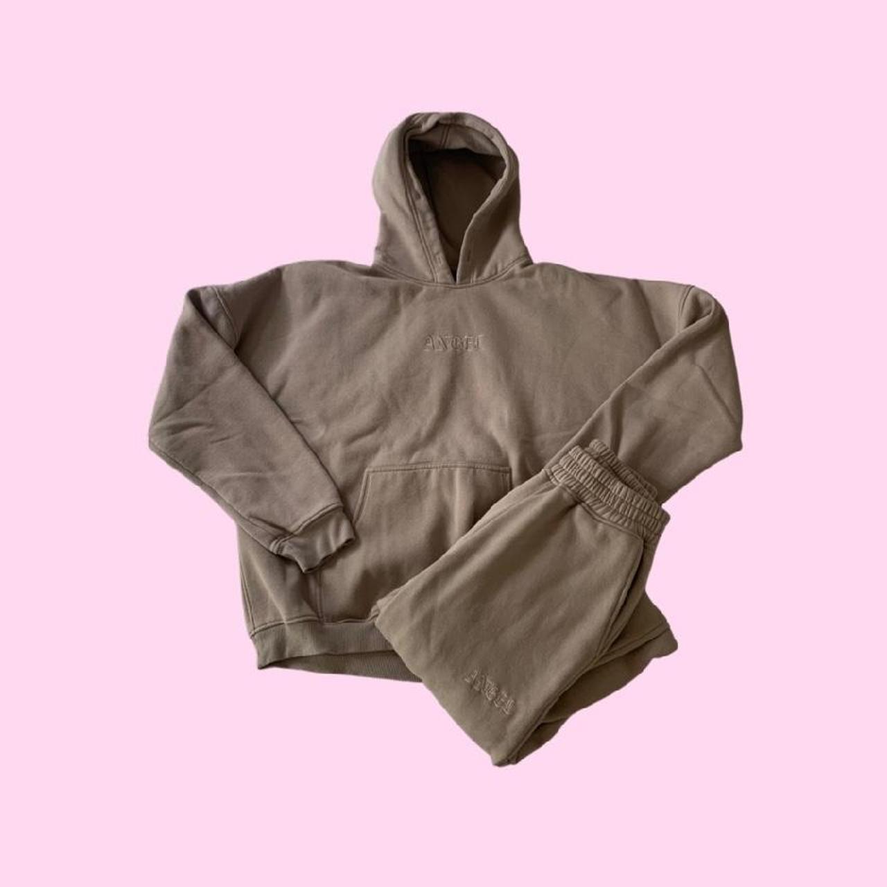 Only worn once “angel” brown/tan sweatsuit set from... Depop