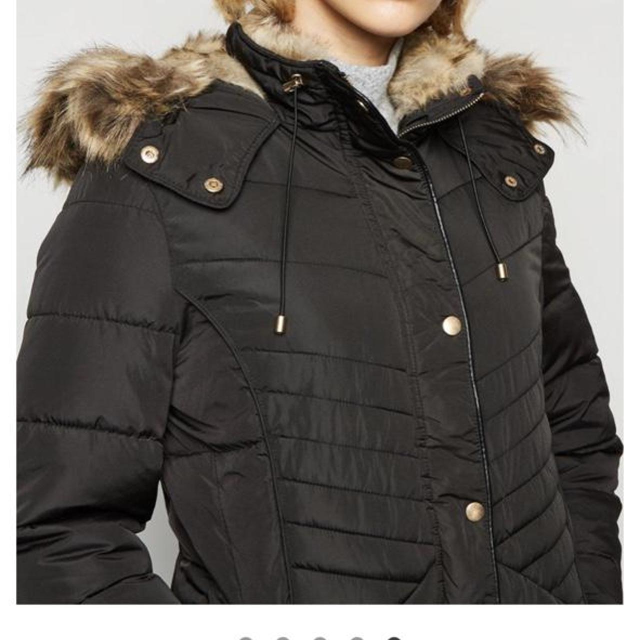 faux fur fitted jacket