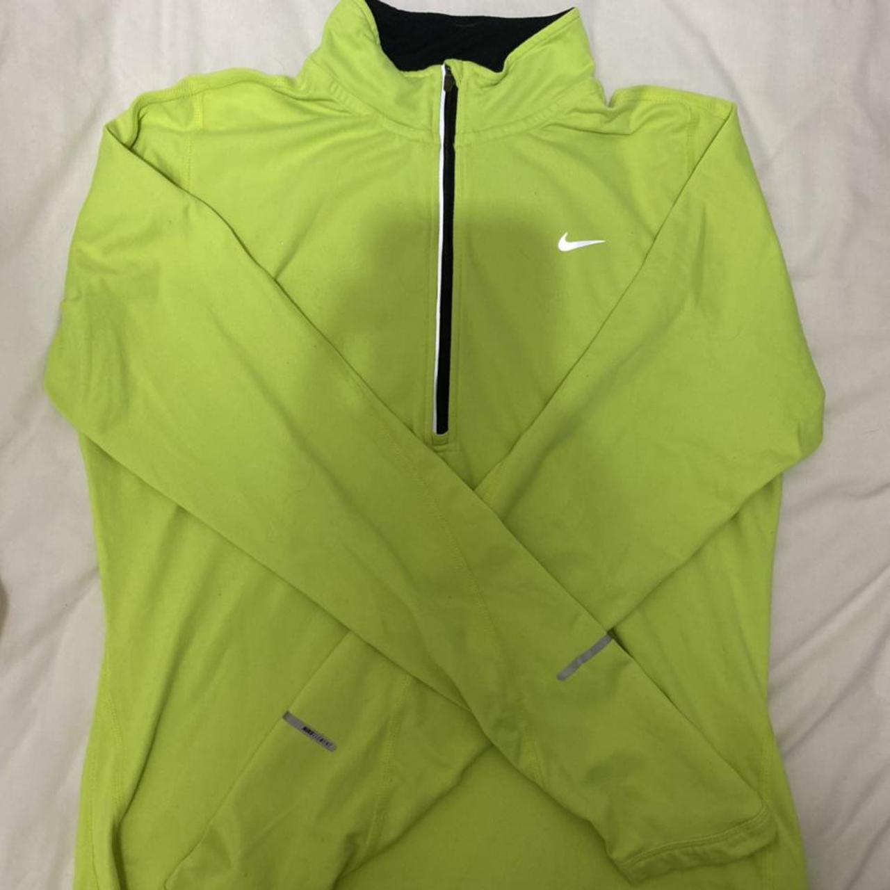 yellow nike half zip