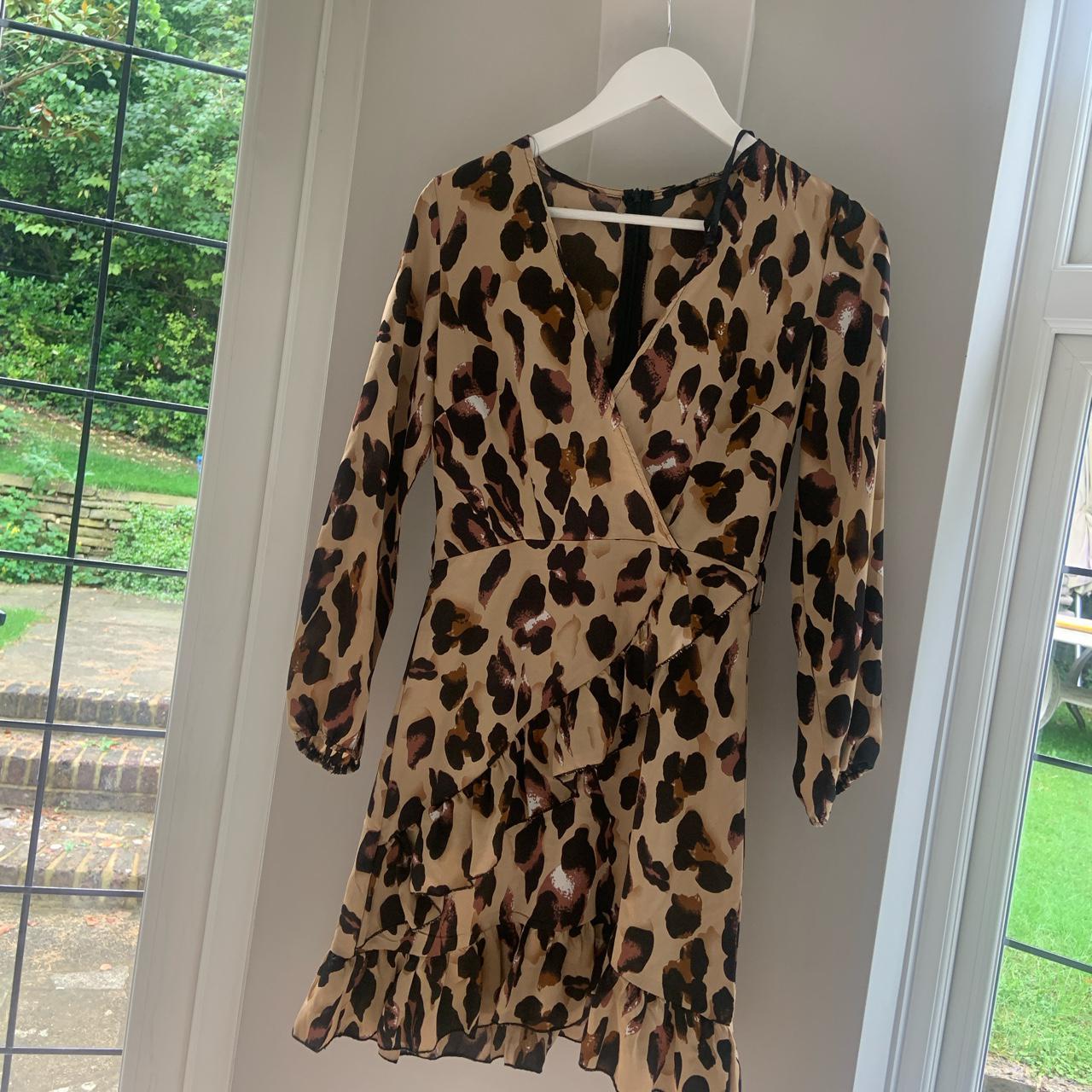 Quiz leopard store shirt dress