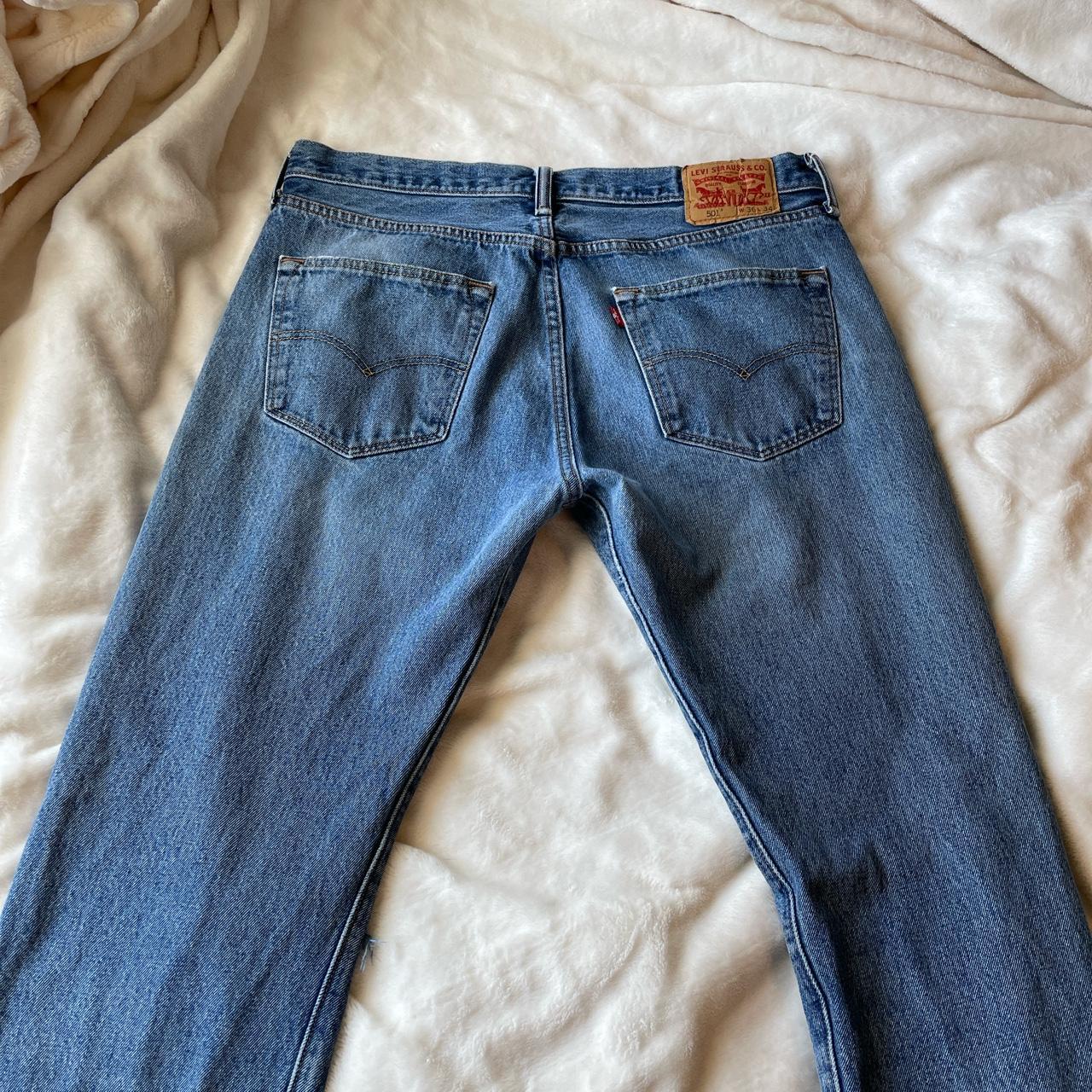 Levi’s straight leg/wide leg jeans Mens fit, which I... - Depop