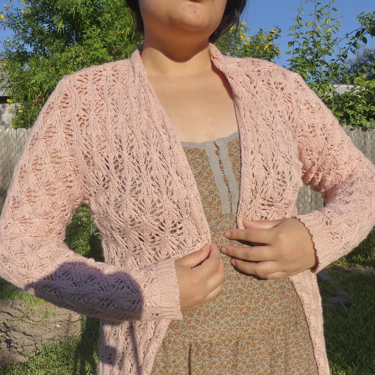 Women's Pink Cardigan Depop