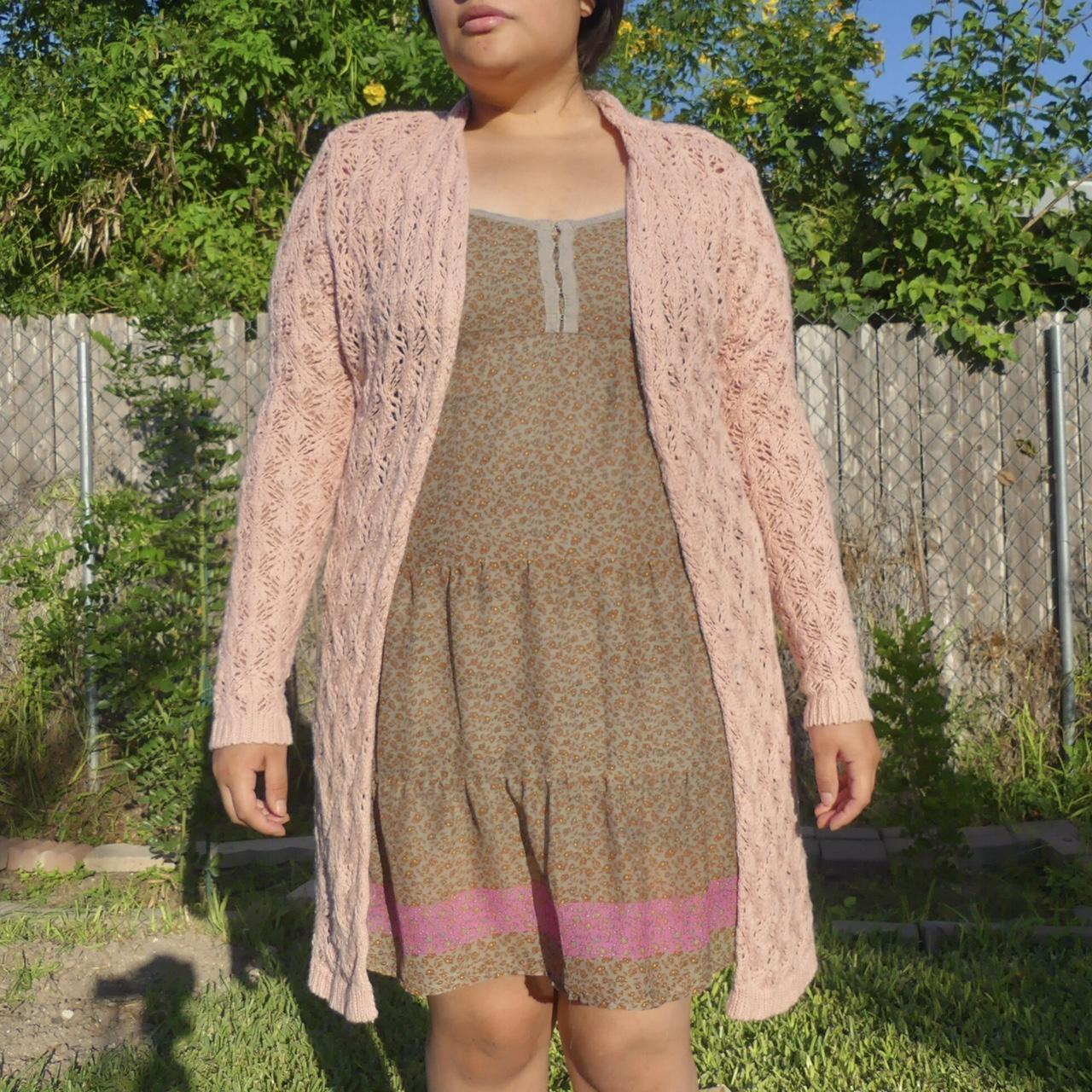 Women's Pink Cardigan Depop