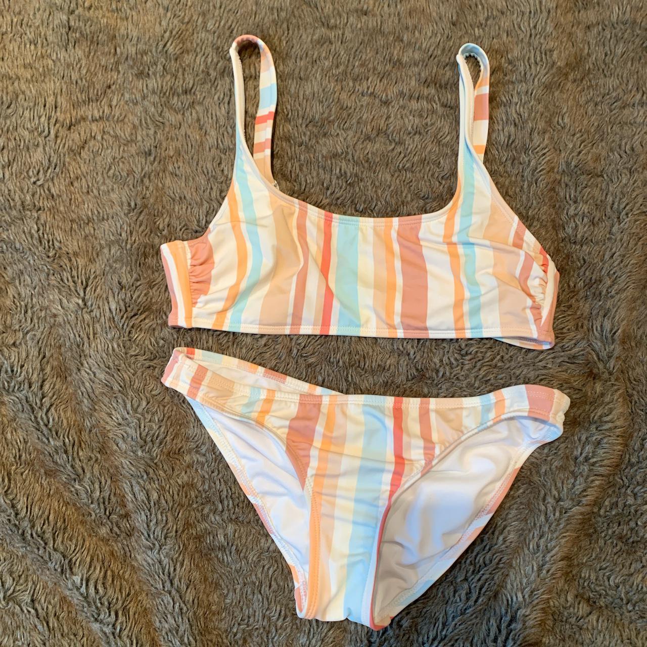 target pastel striped bikini