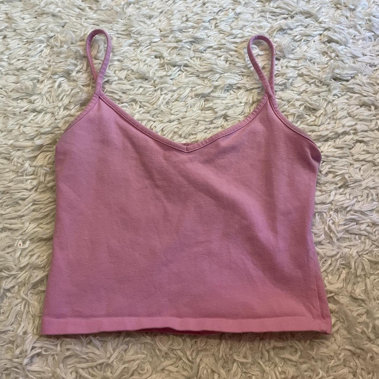 Brandy Melville Women's Pink Vests-tanks-camis | Depop