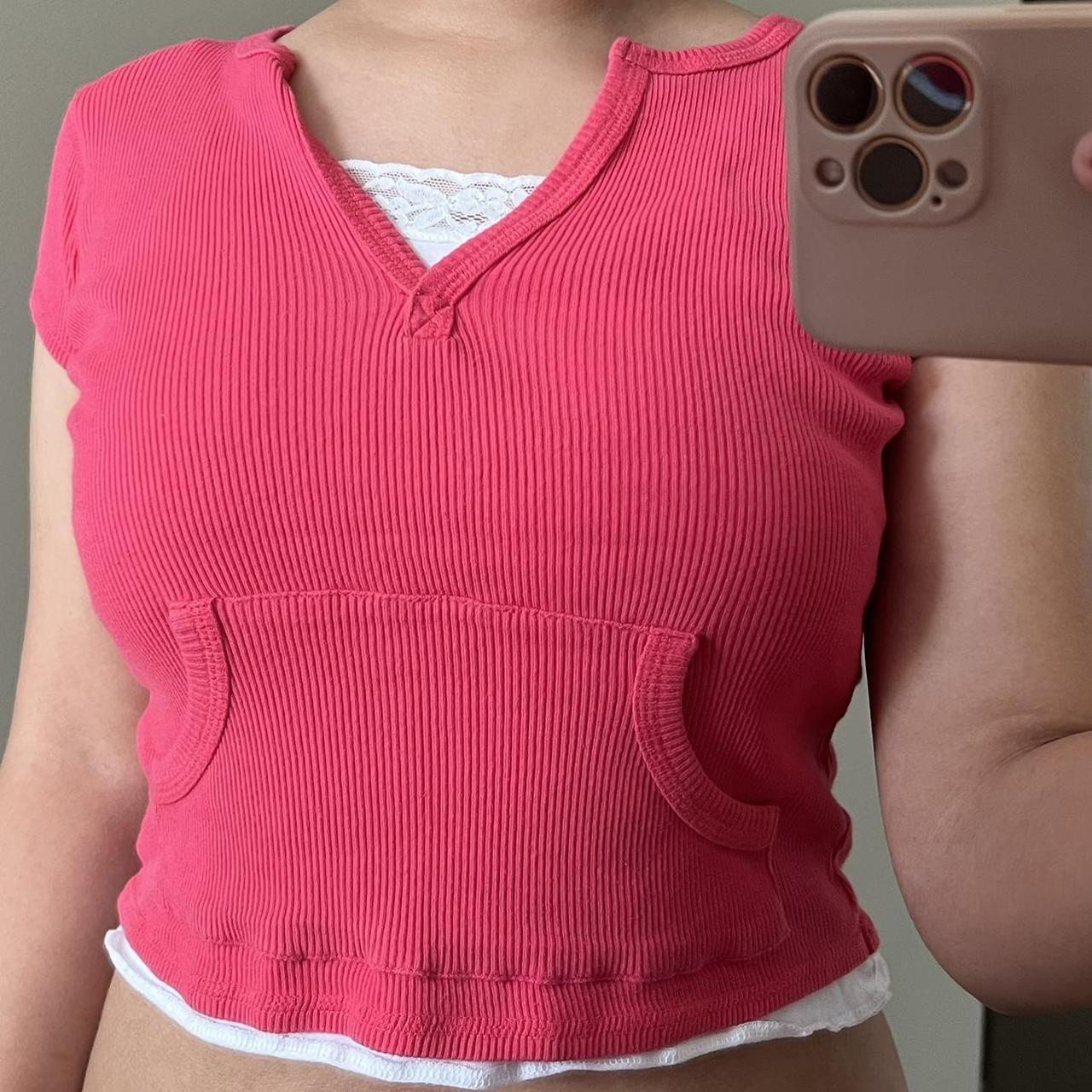 Energie y2k hot pink baby tee! 🧸 Size small, fits... Depop