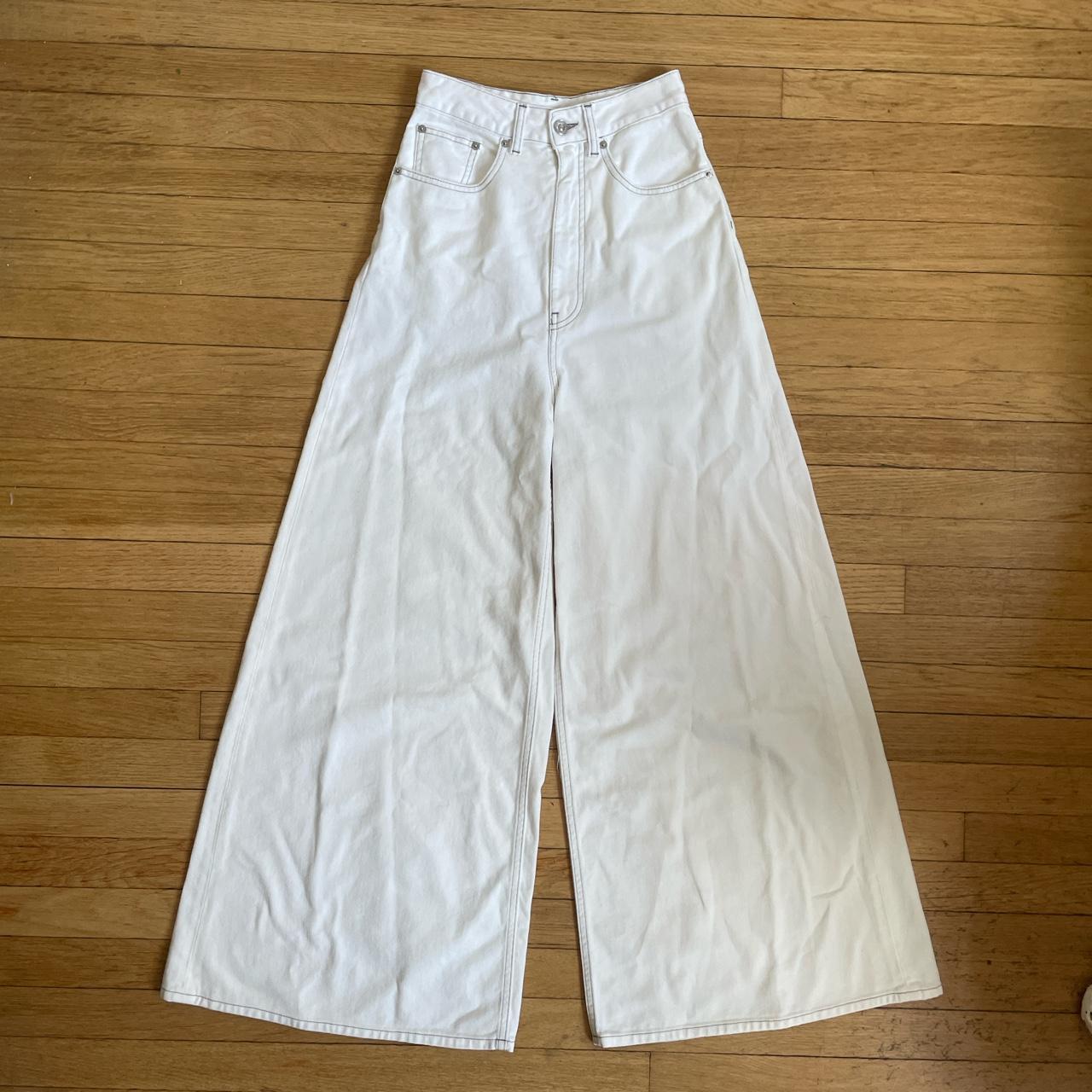 Mm6 Maison Margiela Jeans • Brand New • White Super - Depop