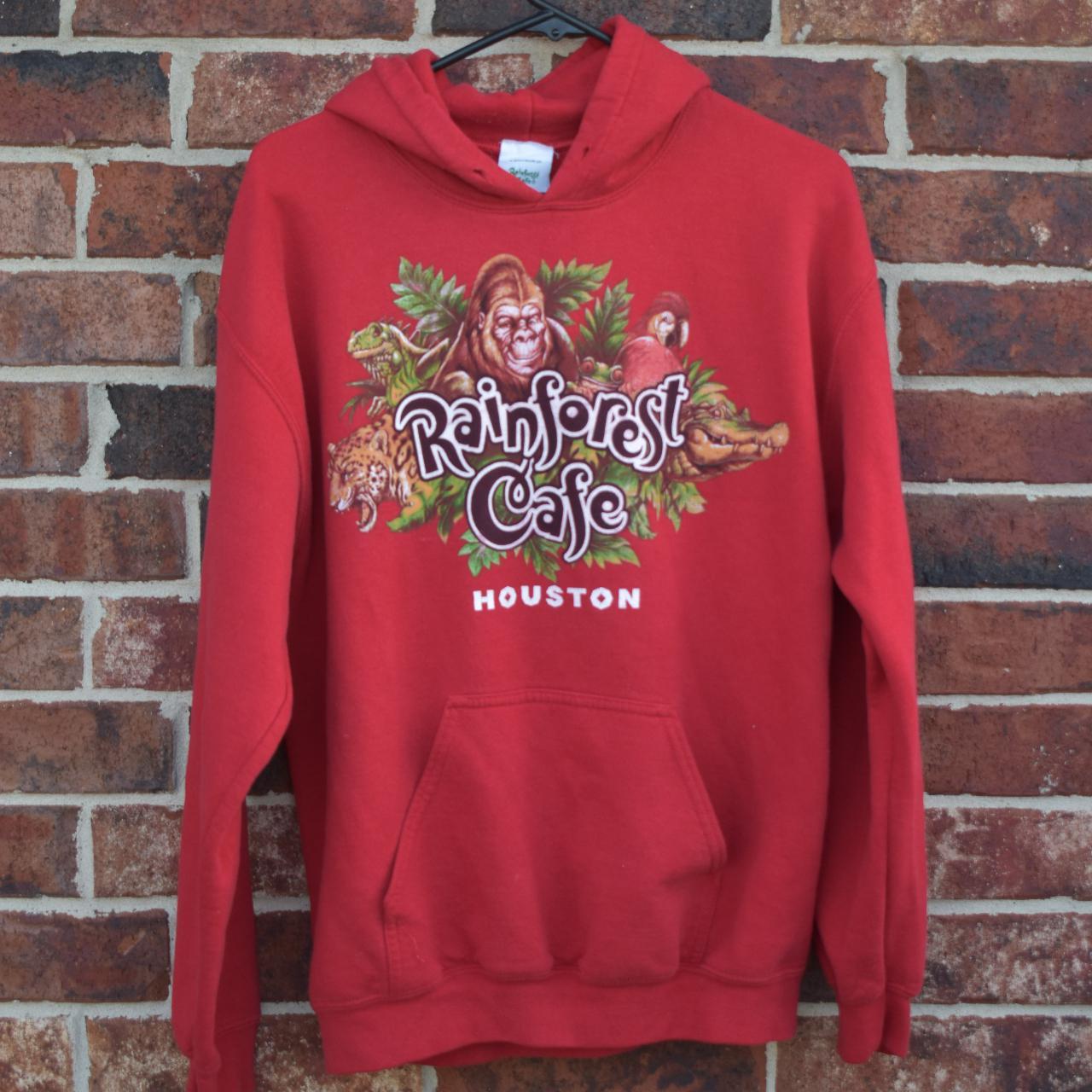 Rainforest Cafe Houston, hoodie. Missing hood string. Depop