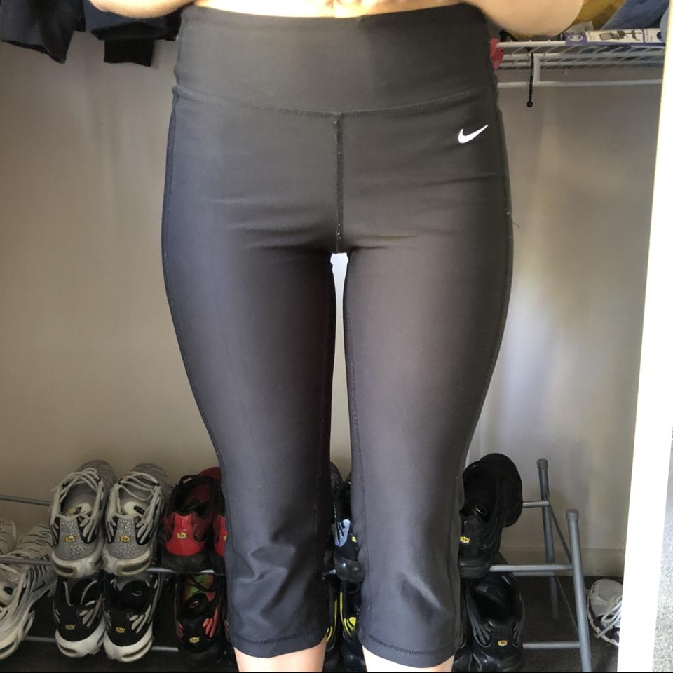 Black Nike dri fit leggings, size XS, would fit size - Depop