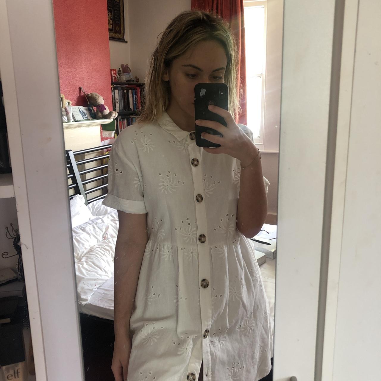 Zara button down outlet dress