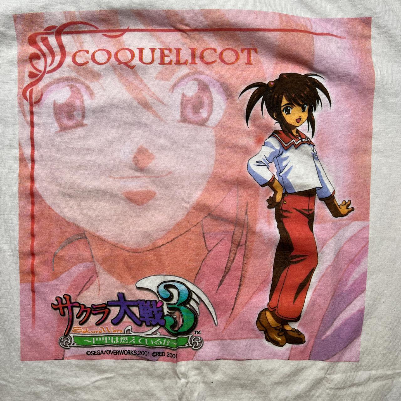 Vintage Sakura Wars free size promo shirt, 90s Sega...