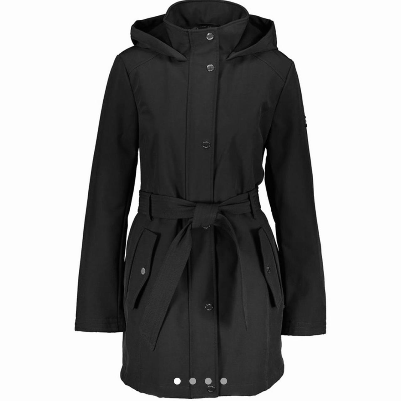 Dkny raincoat with hood on sale