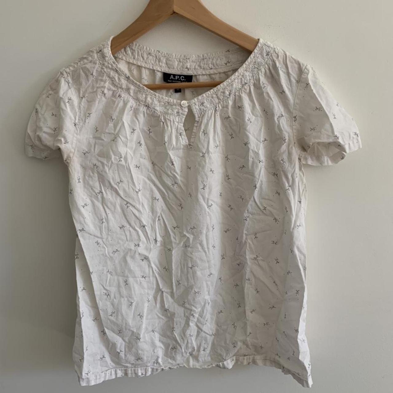 APC boho peasant shirt. In great condition!! Size M... - Depop