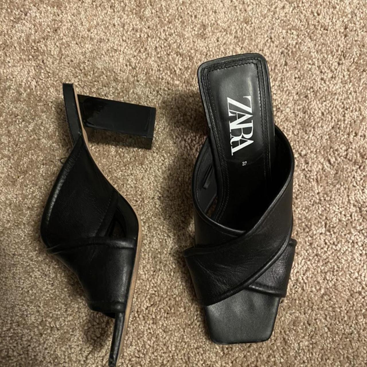 Zara sandal heels. Very comfortable, barely worn! Depop