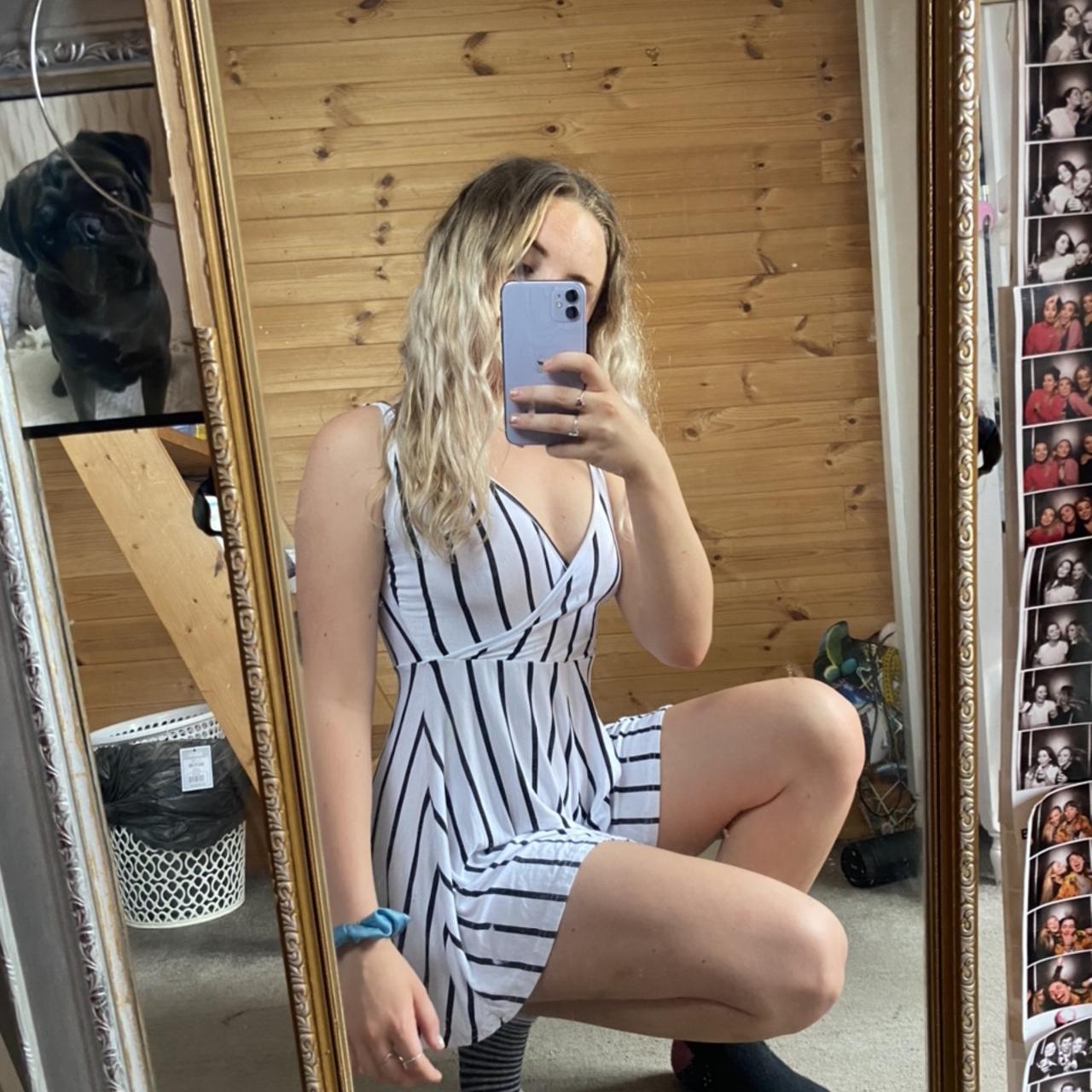 plt striped playsuit