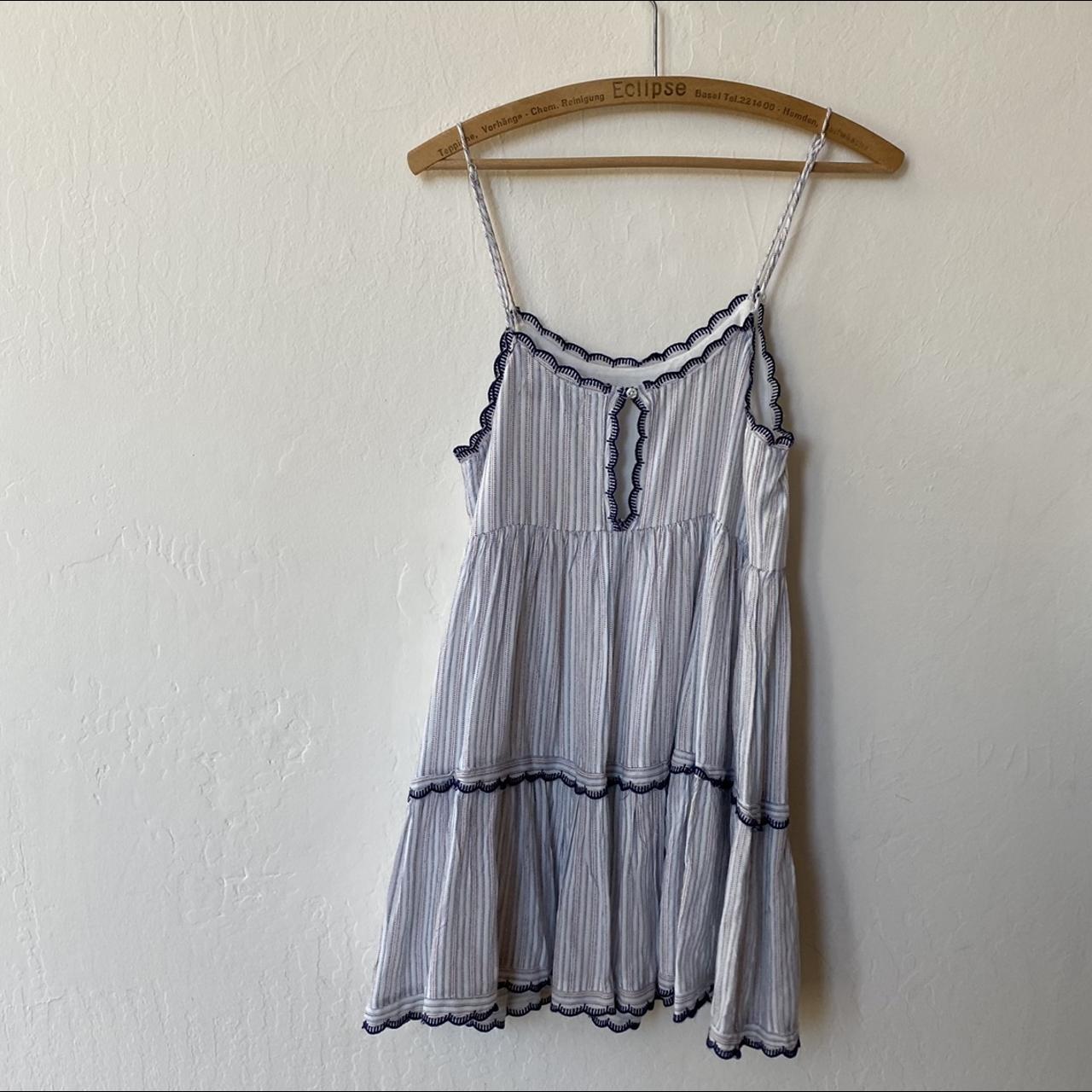 Urban outfitters scalloped frock mini dress. Size... - Depop