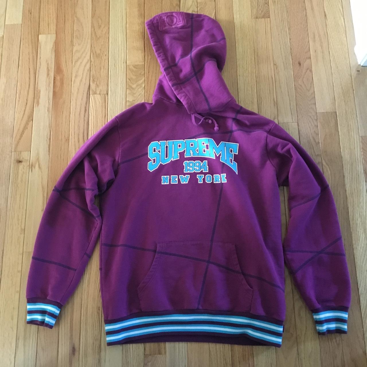 Supreme hot sale college hoodie