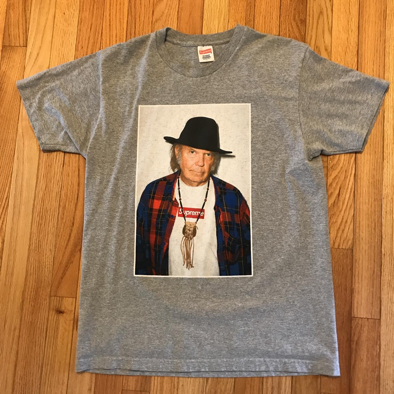 supreme neil young tee white