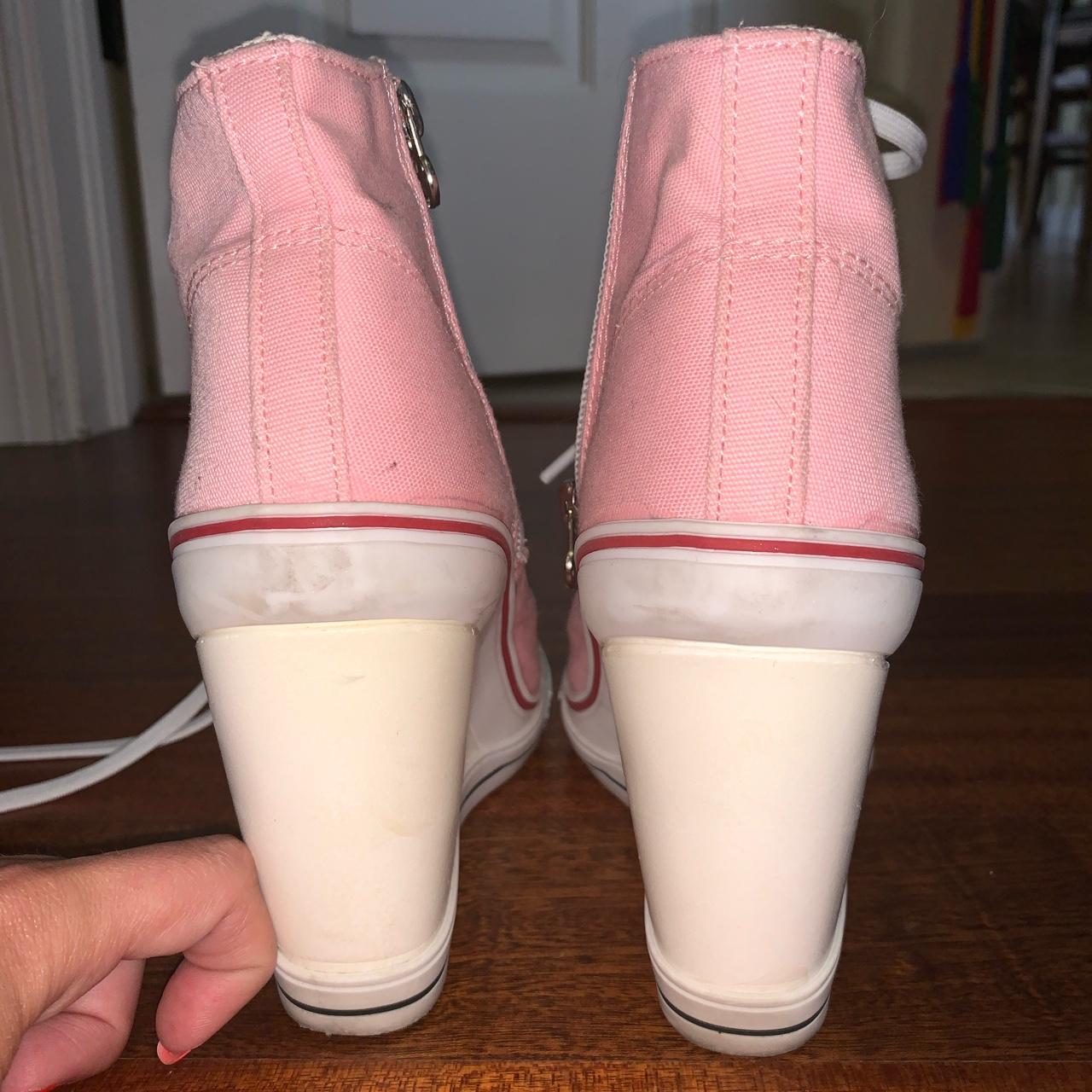 Pink converse outlet wedges