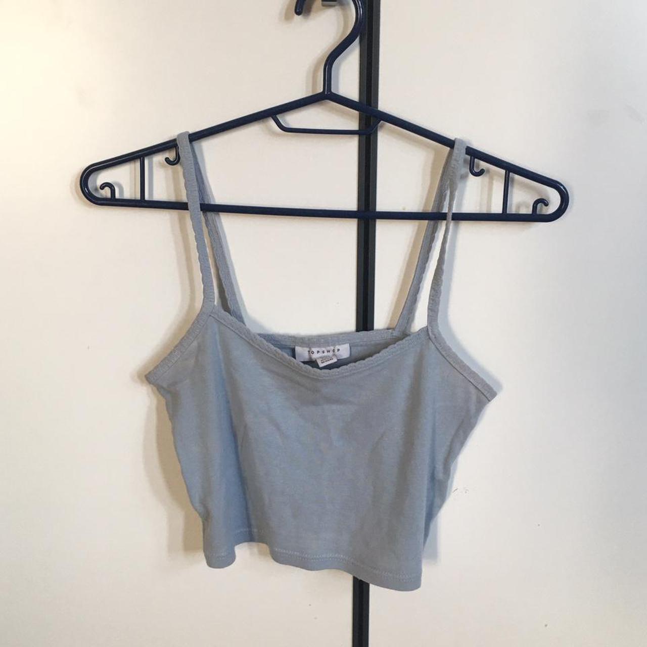 Baby Blue Crop Top 💙 ️ Size 8 📏 Measurements... Depop