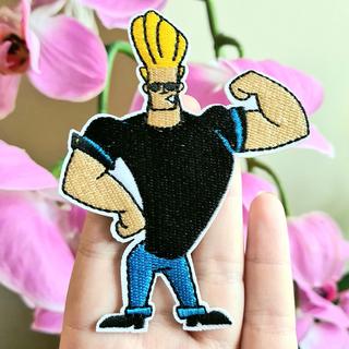 Johnny Bravo Character Figure Embroidered Iron on Patch 