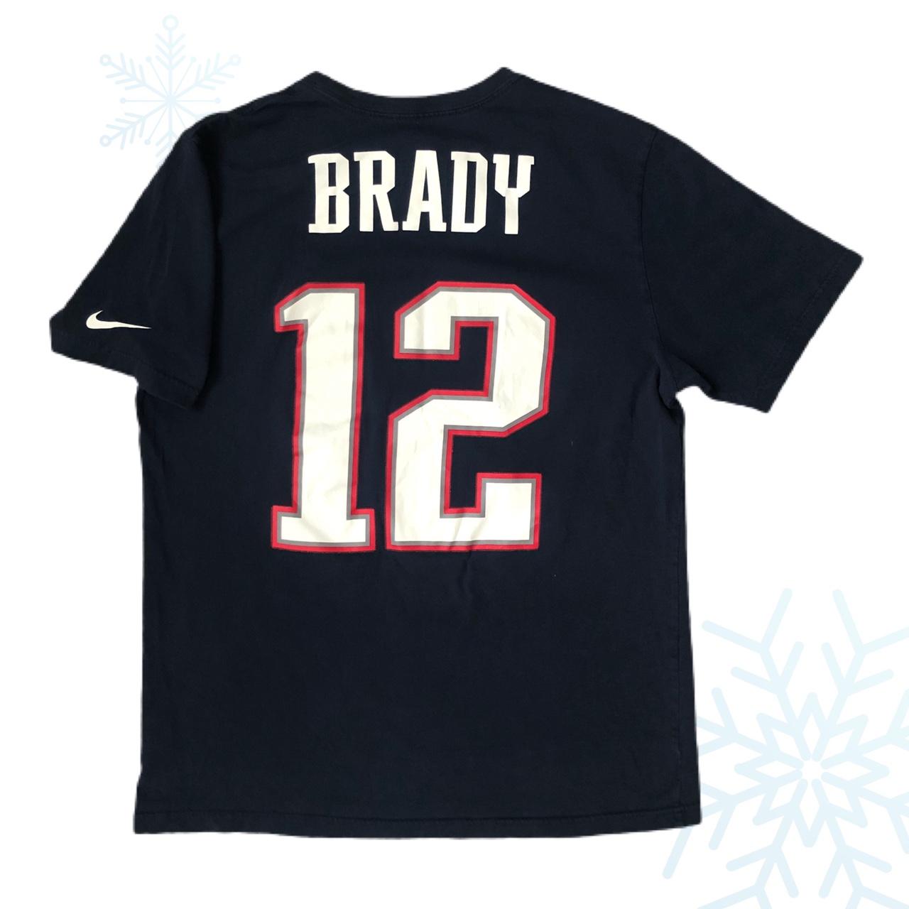 NEW ENGLAND PATRIOTS TOM BRADY NIKE WHITE NFL FOOTBALL JERSEY