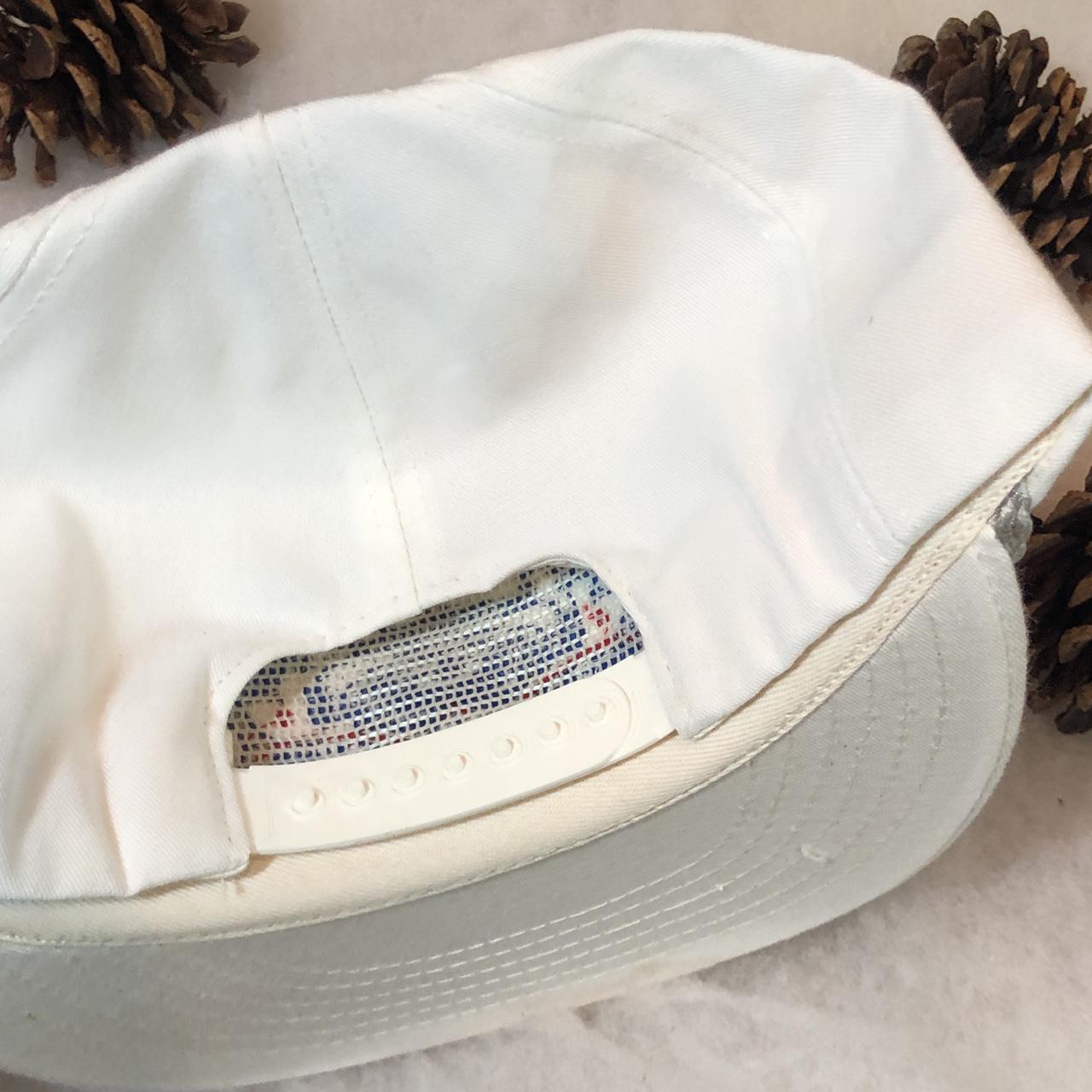 Men's White and Blue Hat (2)