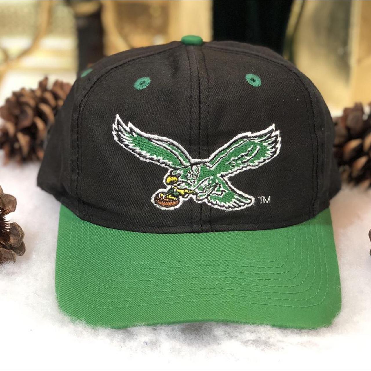 Men's Black and Green Hat