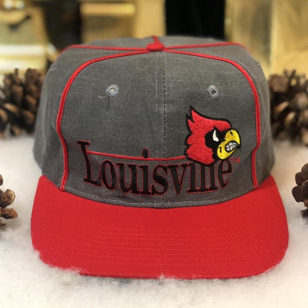Louisville Cardinals Hat Cap Snapback Gray - Depop