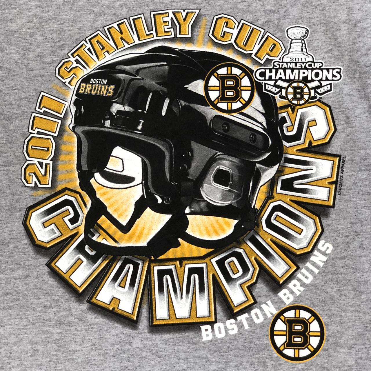 🏒 2011 NHL Stanley Cup Champions Boston Bruins Grey... - Depop