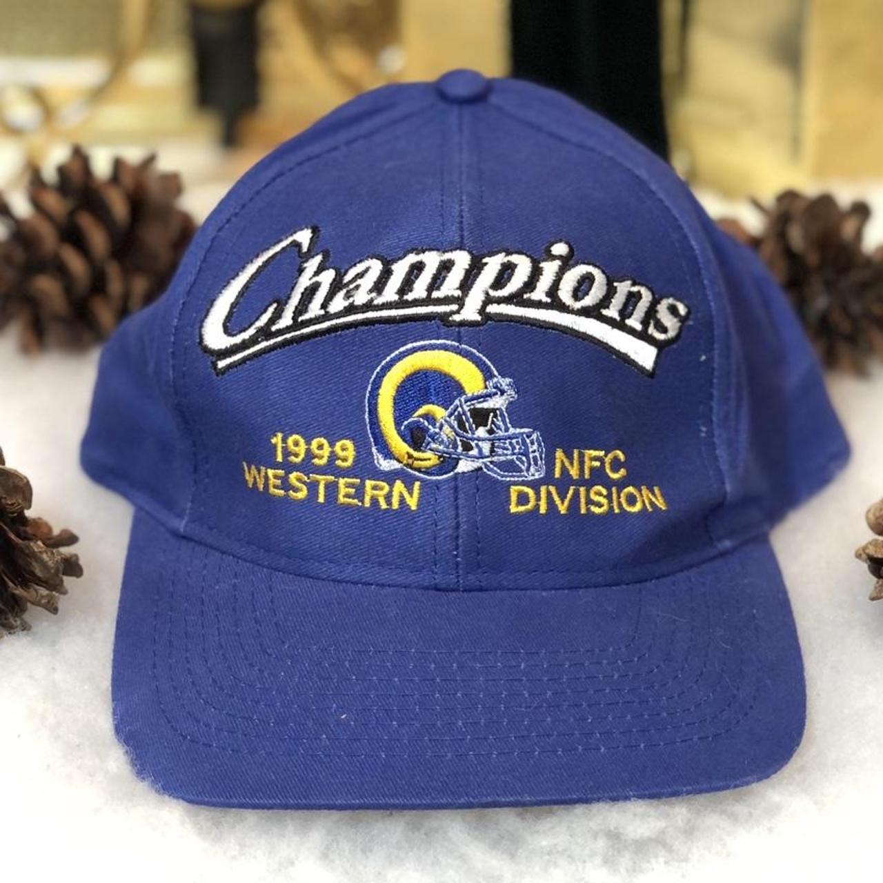 1999 Rams Western Division NFC Champions Logo Athletic SnapBack