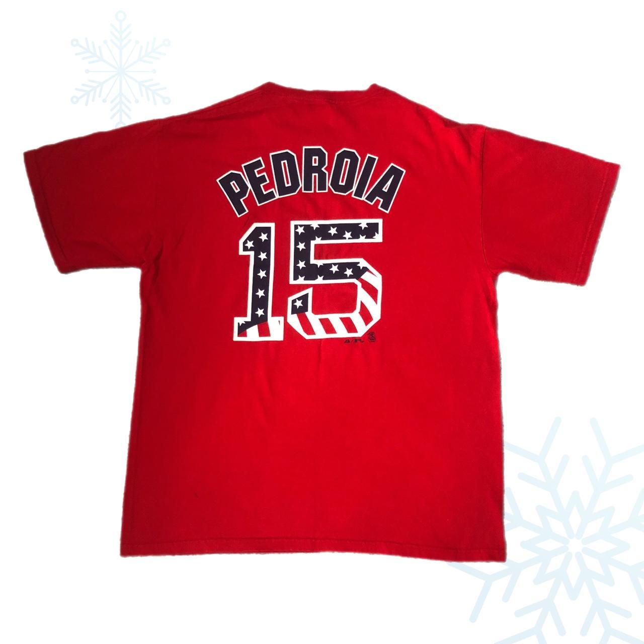 Boston Red Sox Dustin Pedroia Shirt Due to - Depop