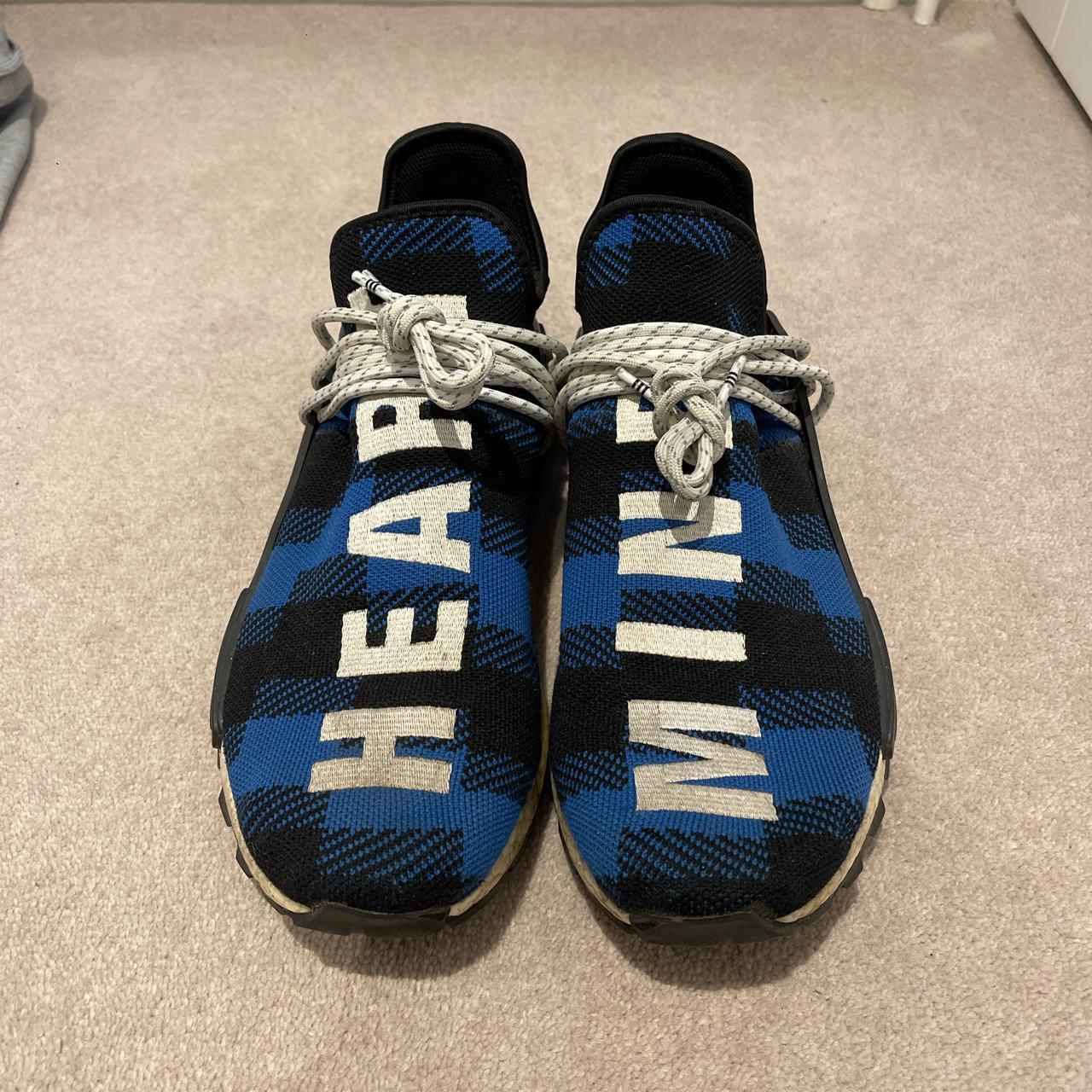 human race plaid blue