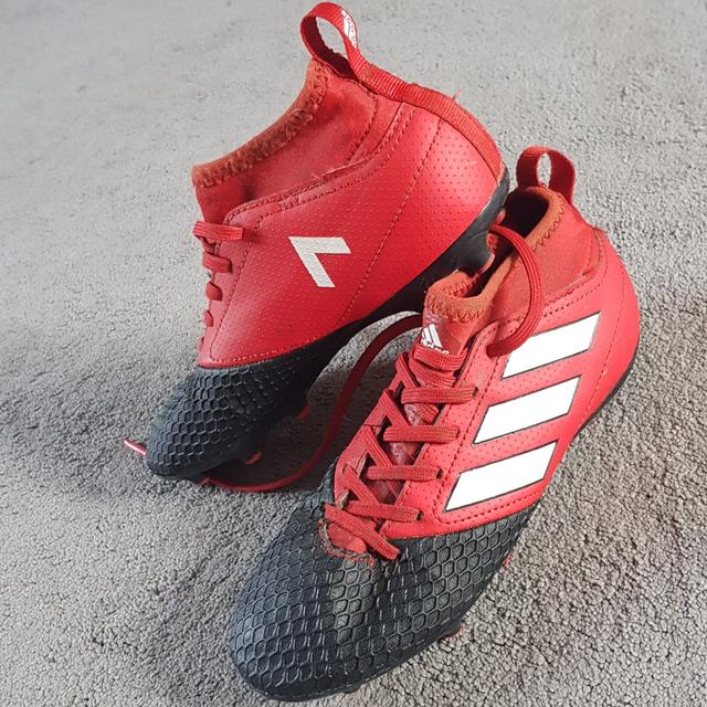 Adidas Ace 17.3 Red ankle football boots. Size 2.5 Depop