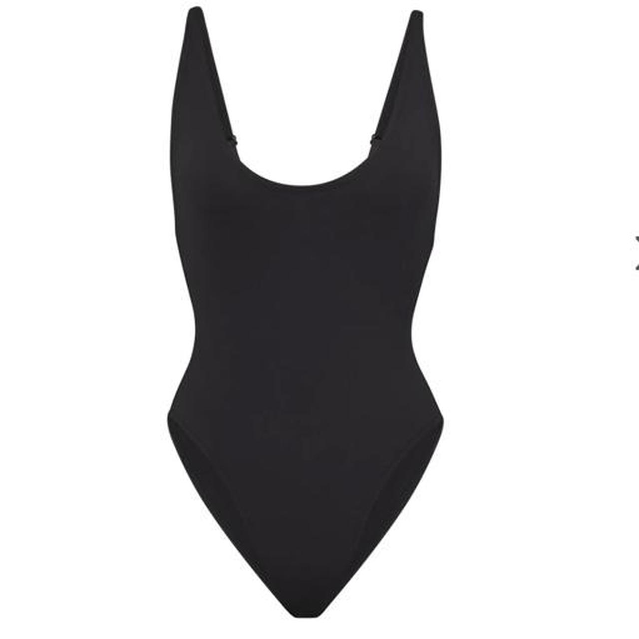 Skims Women's Black Swimsuit-one-piece | Depop