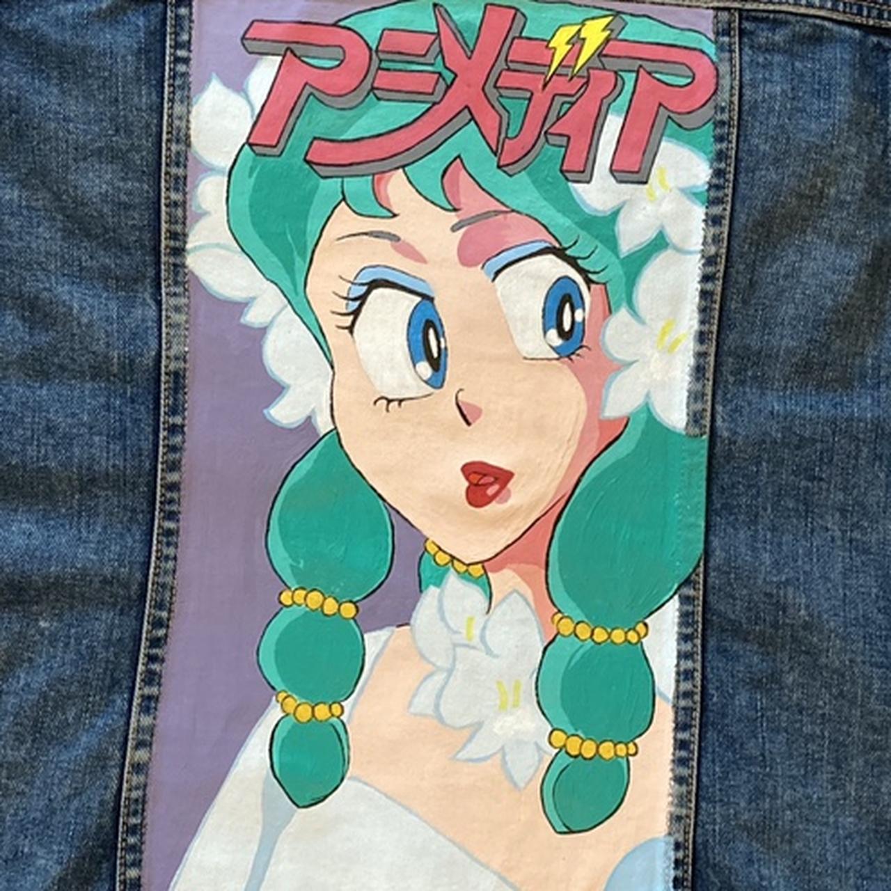 Hand painted vintage denim Eddie Bauer... - Depop
