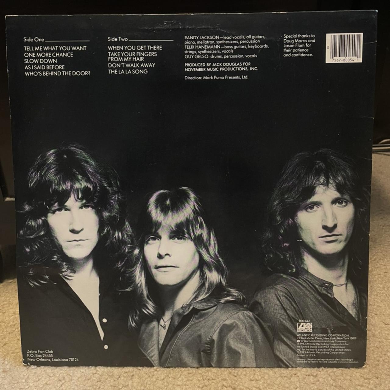 original pressing of the band Zebra’s self titled... - Depop