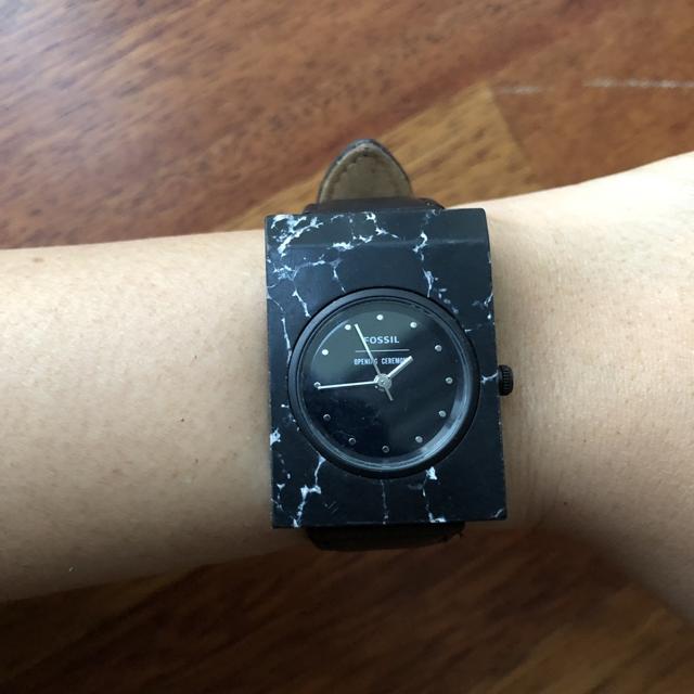 Fossil x Opening Ceremony black marble... - Depop