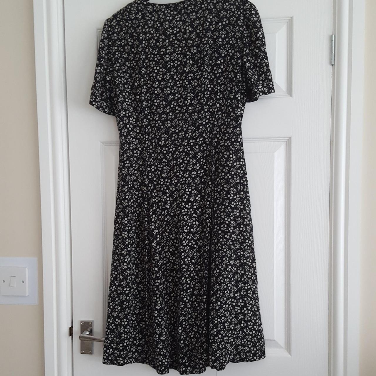 Marks & Spencer Women's Black and White Dress | Depop