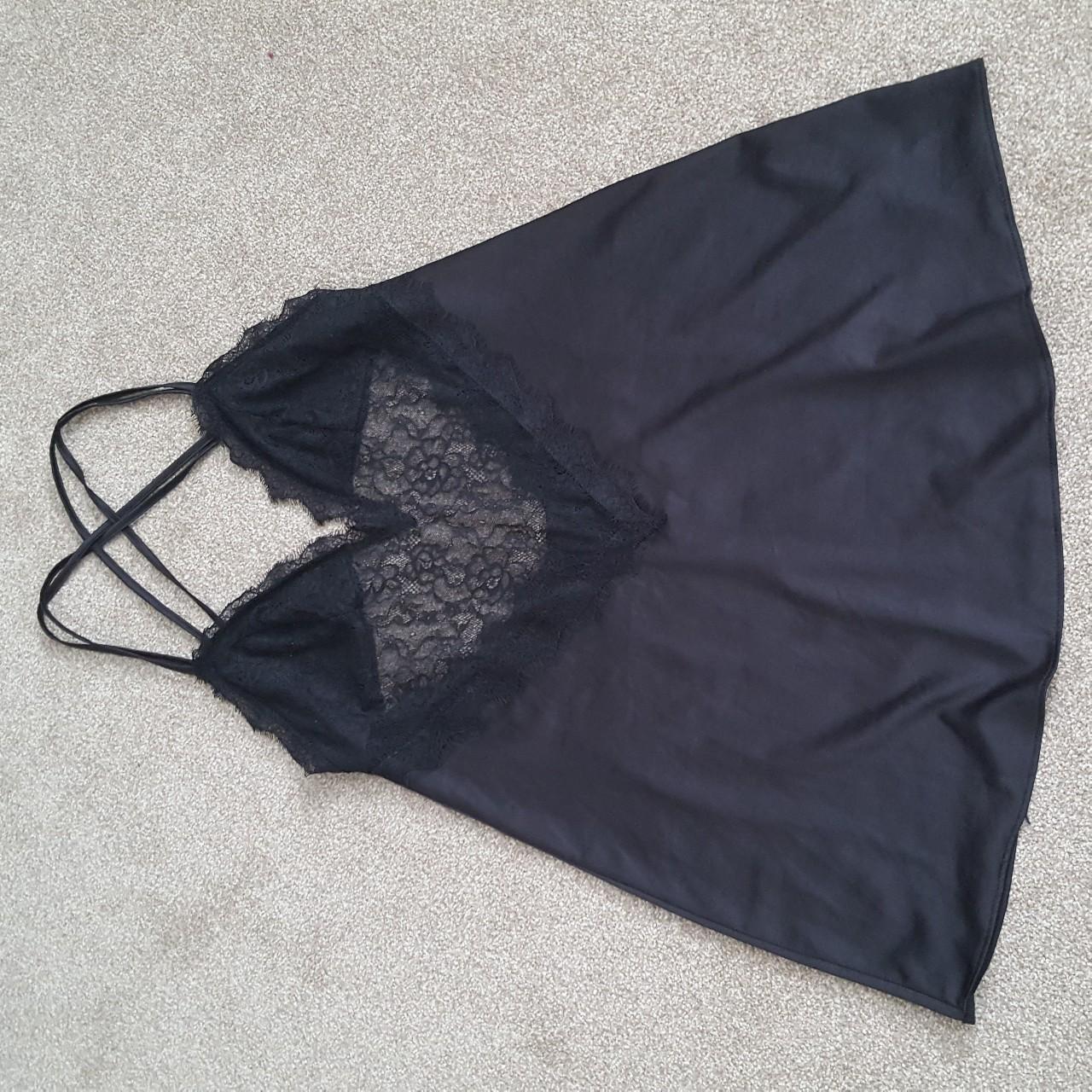 Ann Summers black chemise Size 14 Worn once... - Depop