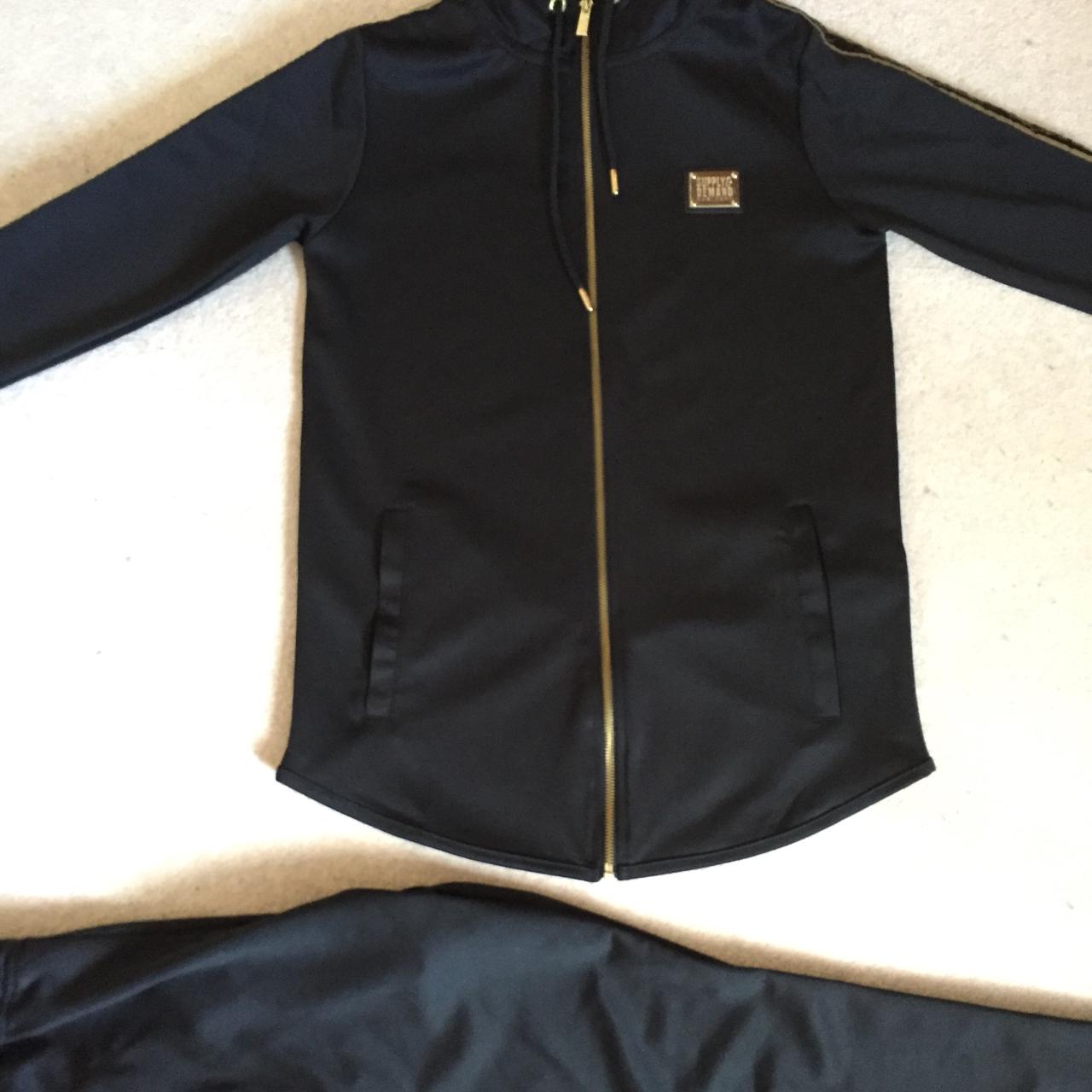 Men’s Supply and Demand Gold Tape Tracksuit XS *NEW... - Depop