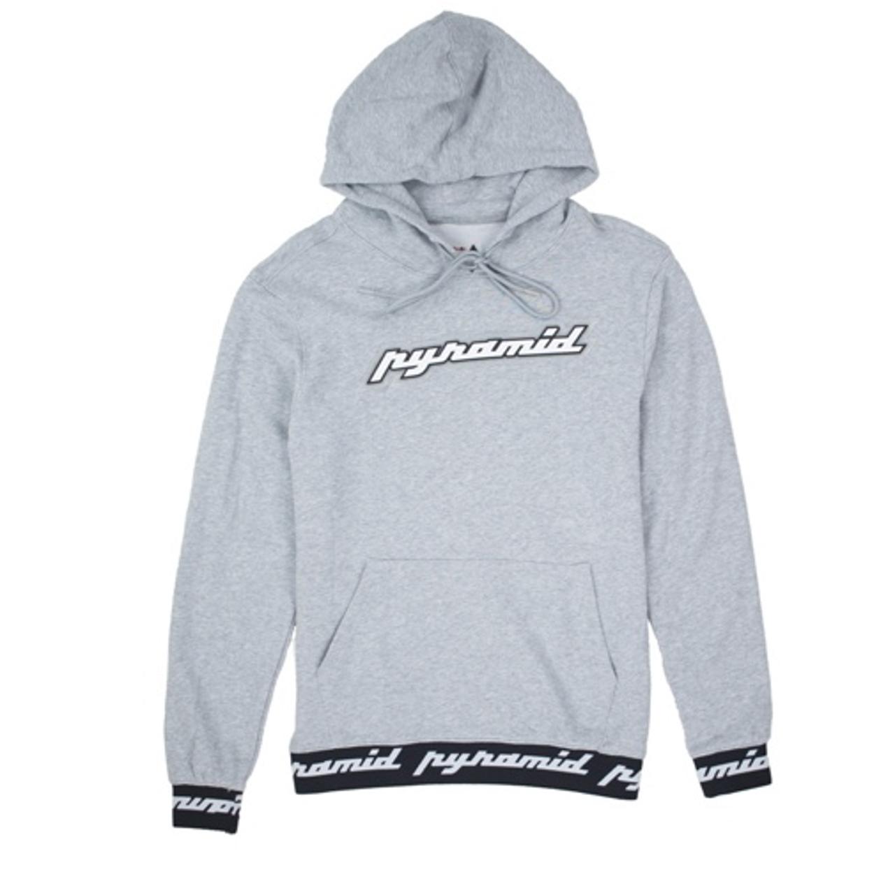 PYRAMID rubber logo sweat suit grey slim Depop