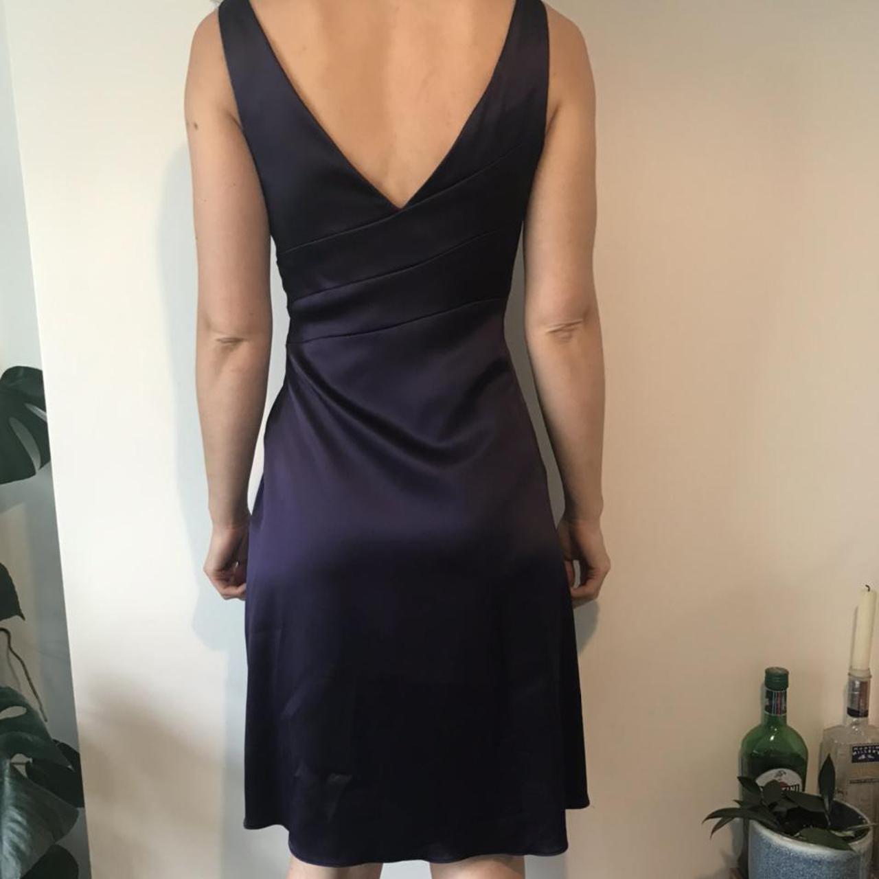 Beautiful dark purple Karen Millen cocktail dress... Depop
