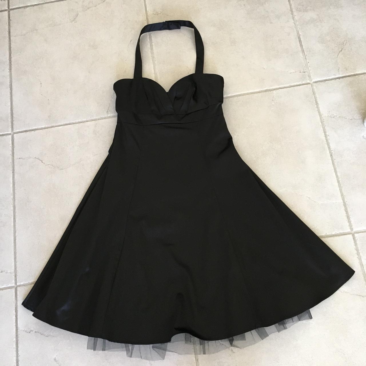 Vintage Forever 21 Black Halter Style Formal Dress.... - Depop