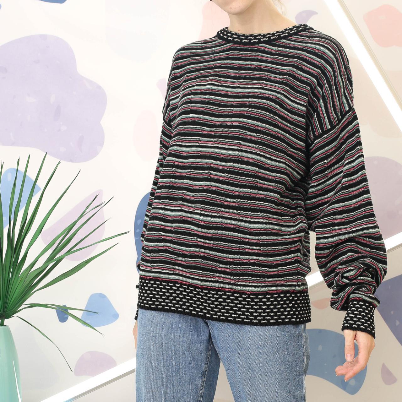 retro striped sweater