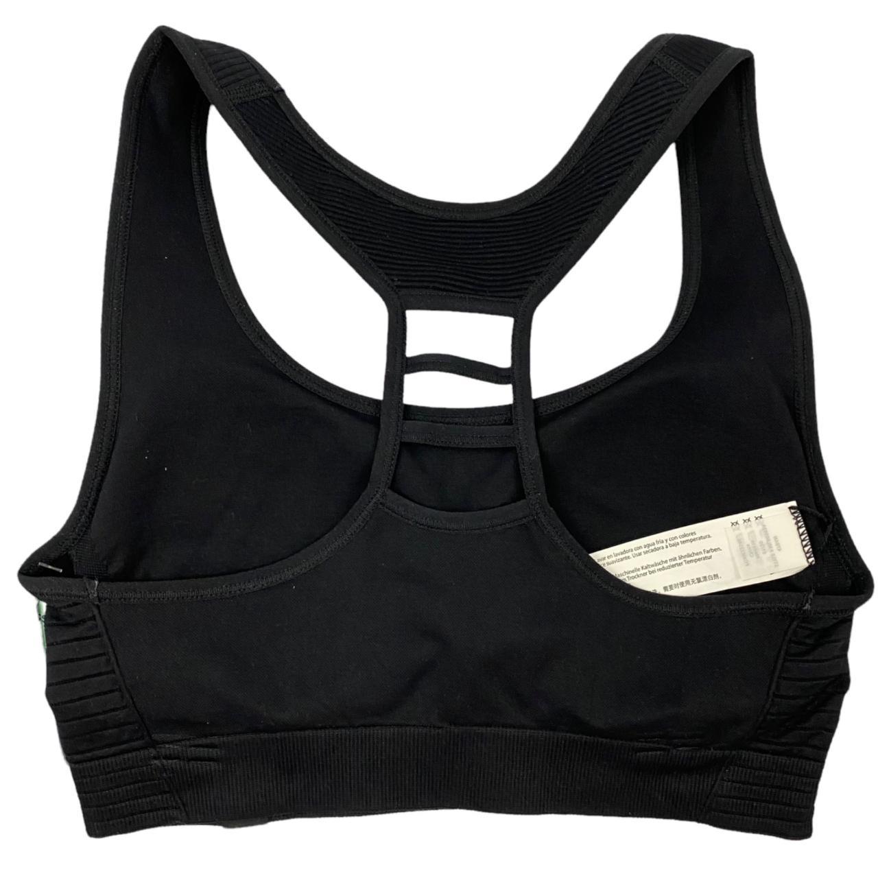 Marika Women's Solid Black Haley Seamless Sports Bra... - Depop