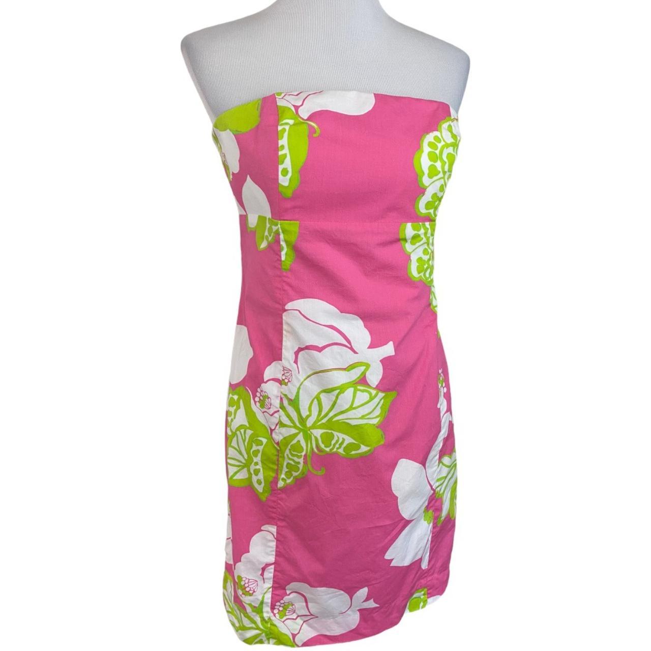 Lilly Pulitzer Women's Pink and Green Dress