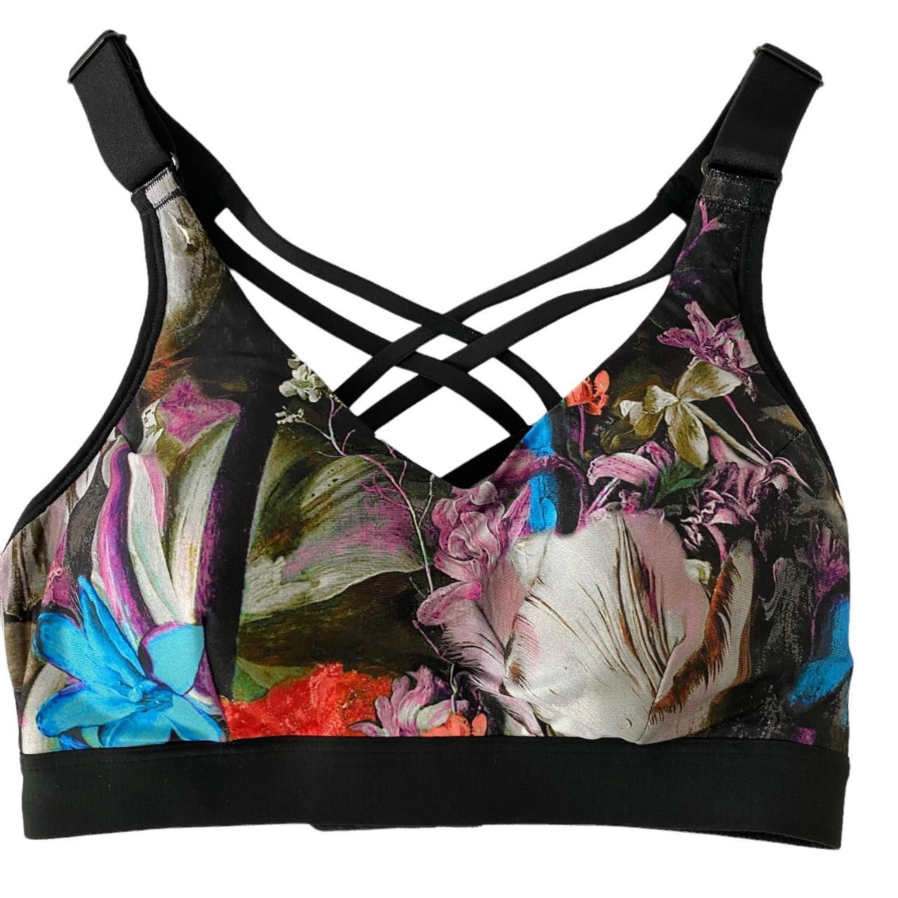 CALIA by Carrie Underwood Sports Bra Black Floral